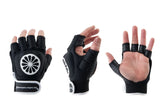 The Indian Maharadja Glove Shell Half Finger (Left) - Black